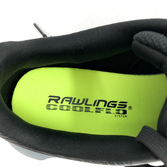 RAWLINGS Men's League Turf Baseball Cleats Size 8.5D Black Lightweight NWOB - Picture 11 of 12